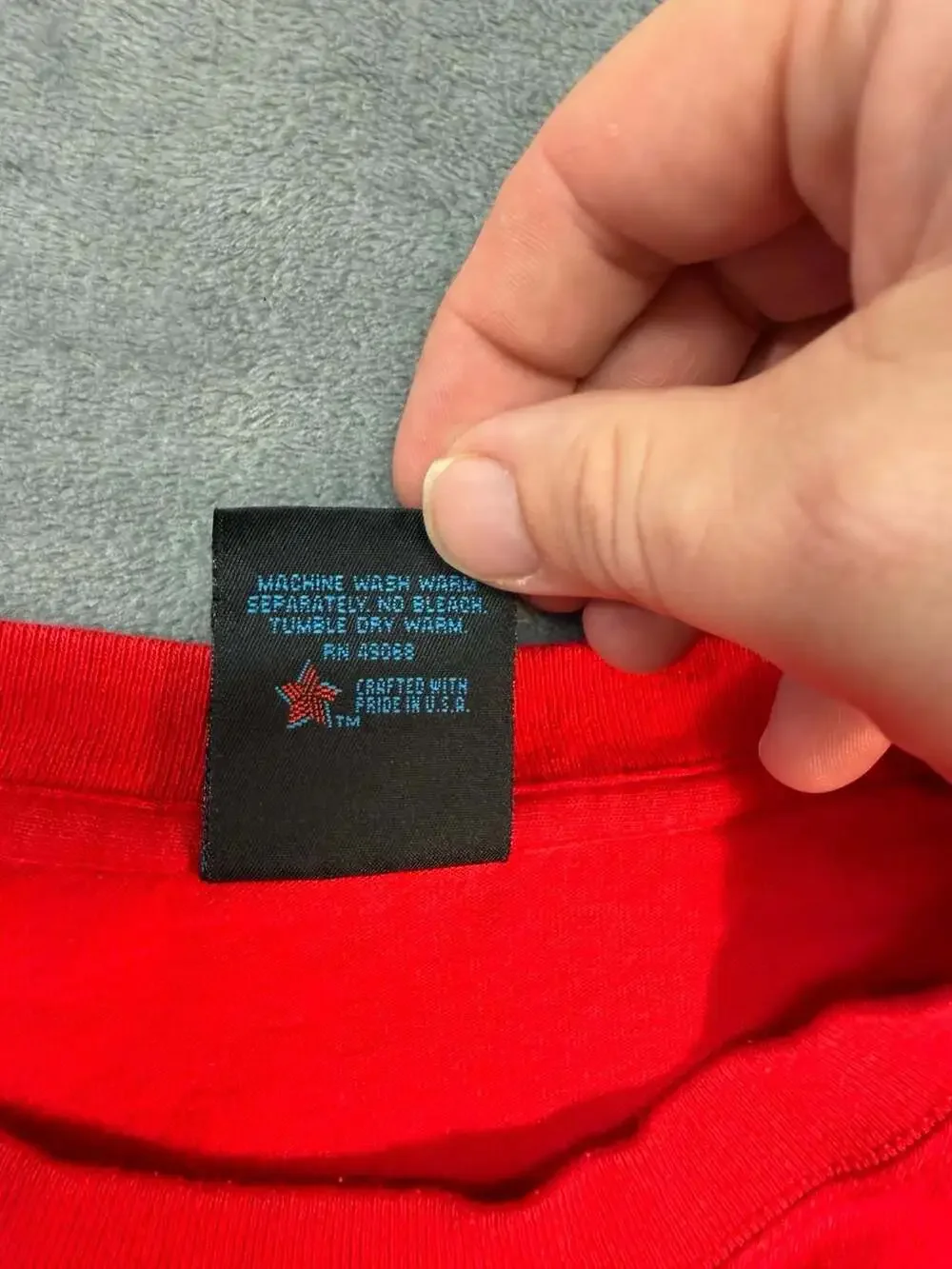 Y2K Vintage Soffe Choice USMC Embroidered Logo Red T-Shirt Size Large